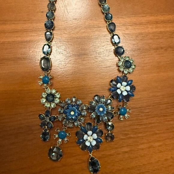 J. Crew Jewelry - J. Crew Blue Statement Necklace